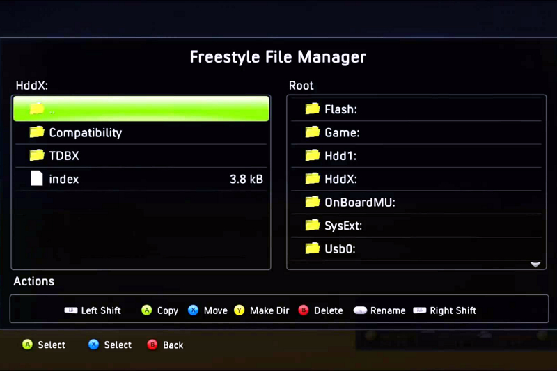 Файловый менеджер Xbox 360 с Freeboot